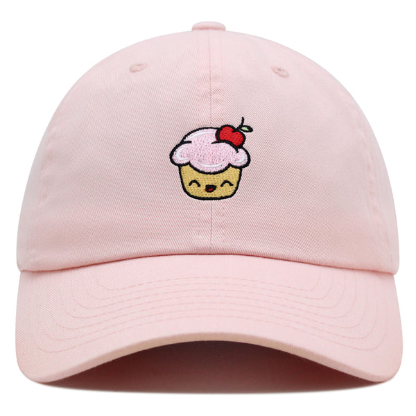 Happy Cupcake Premium Dad Hat Embroidered Baseball Cap Muffin Sweet