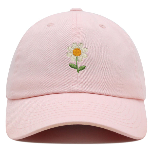 Chamomile Flower Premium Dad Hat Embroidered Baseball Cap Floral