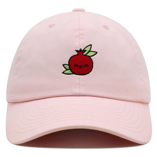 Pomegranate Premium Dad Hat Embroidered Baseball Cap Vegan Fruit Garnet