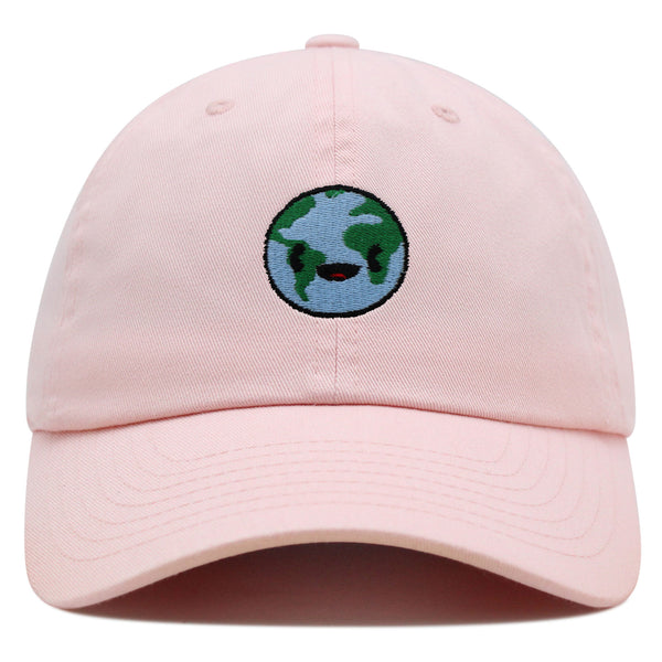 Happy Earth Premium Dad Hat Embroidered Baseball Cap Earth Environment