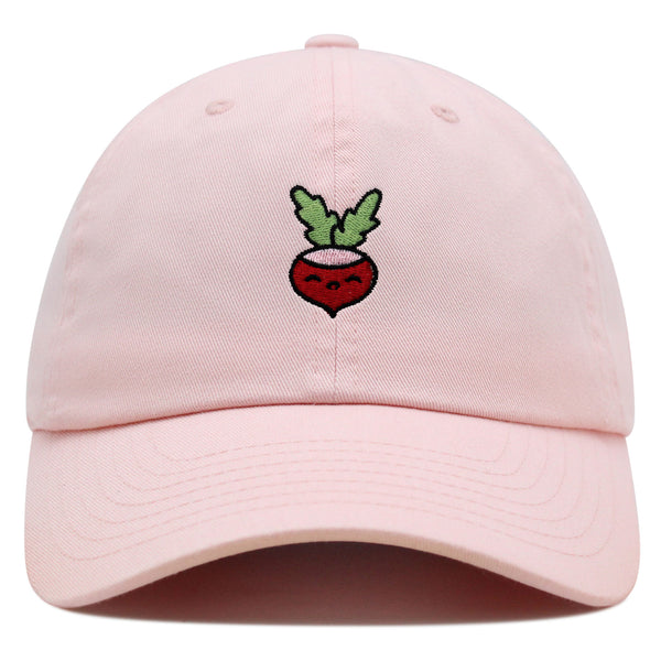 Radish Premium Dad Hat Embroidered Baseball Cap Vegan Vegetable Farmer