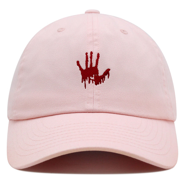 Bloody Hand Premium Dad Hat Embroidered Baseball Cap Horror