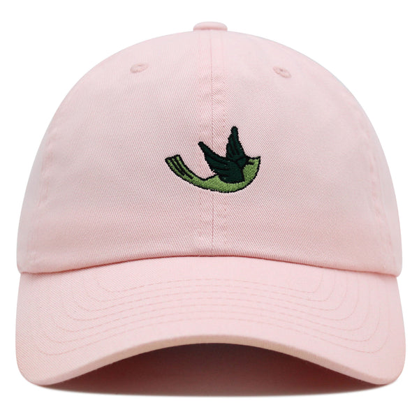 Green Bird Premium Dad Hat Embroidered Baseball Cap Nature Animal