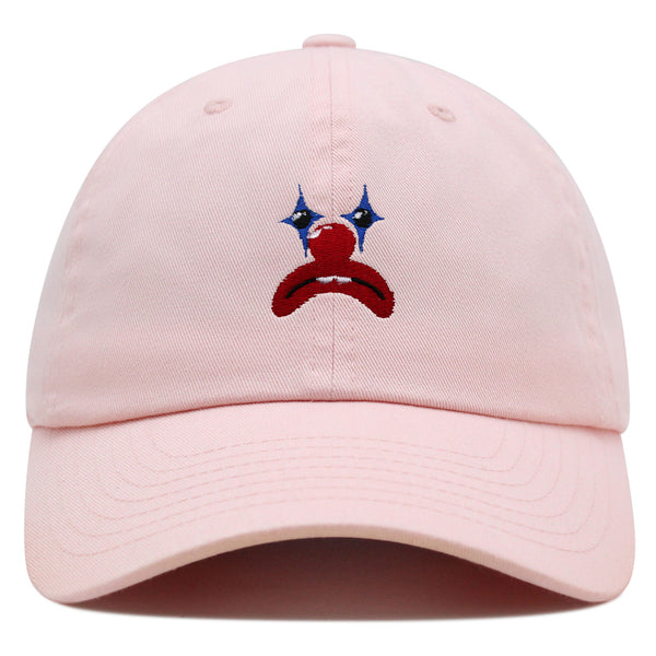 Clown Face Premium Dad Hat Embroidered Baseball Cap Circus Sad