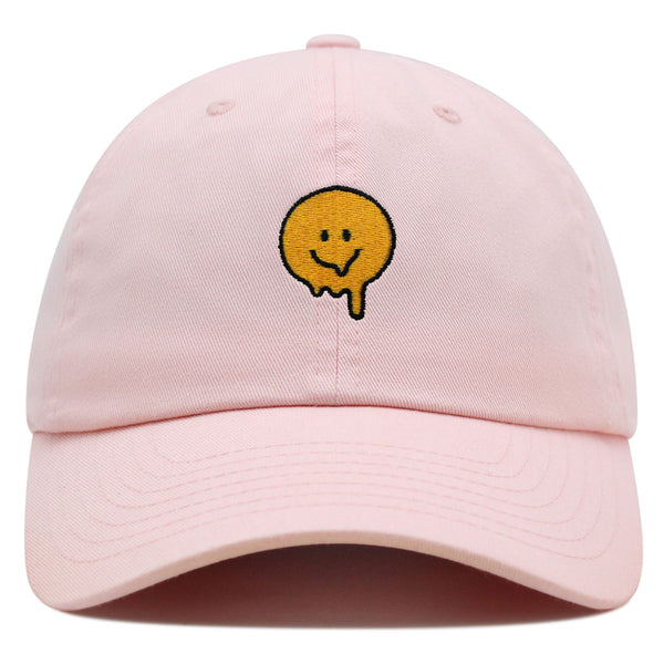 Melted Smile Premium Dad Hat Embroidered Baseball Cap Sad Face