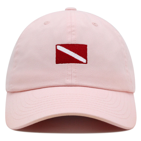 Diving Flag Premium Dad Hat Embroidered Baseball Cap Flag Symbol