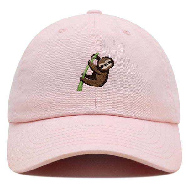 Sloth Premium Dad Hat Embroidered Baseball Cap Animal Tree