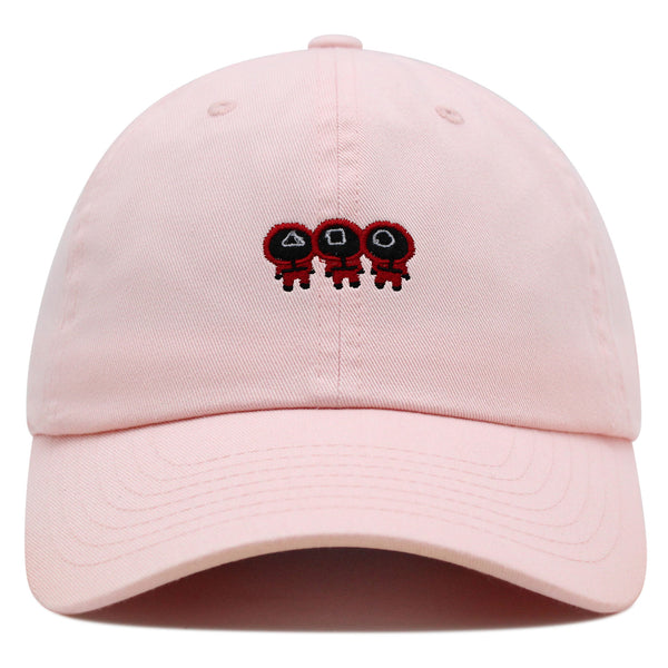 Squid Character Premium Dad Hat Embroidered Baseball Cap Game Red Uniform