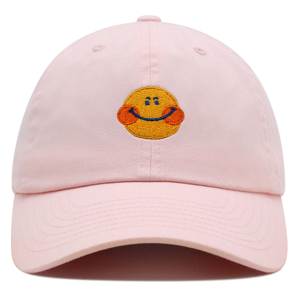 Smile Premium Dad Hat Embroidered Baseball Cap Emoji Smiling Face