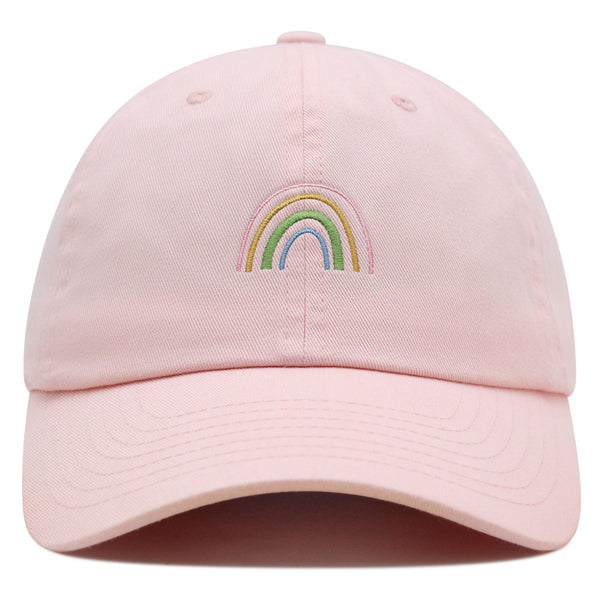 Rainbow Premium Dad Hat Embroidered Baseball Cap Pastel Cute