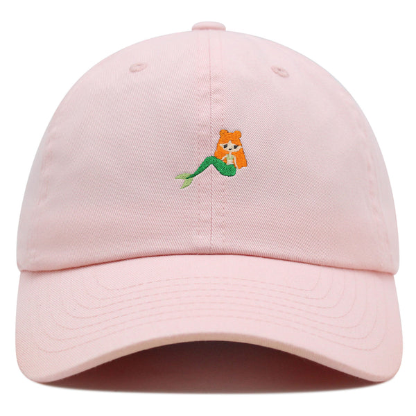 Mermaid Premium Dad Hat Embroidered Baseball Cap Fish Girl