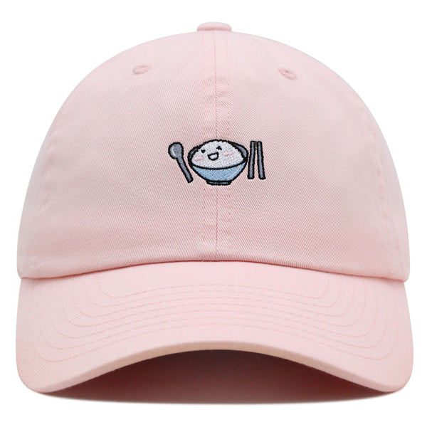 Yum Yum Premium Dad Hat Embroidered Baseball Cap Asian Food Rice