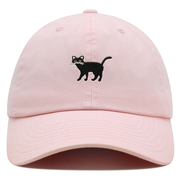 Black Cat Premium Dad Hat Embroidered Baseball Cap Cute Kitty