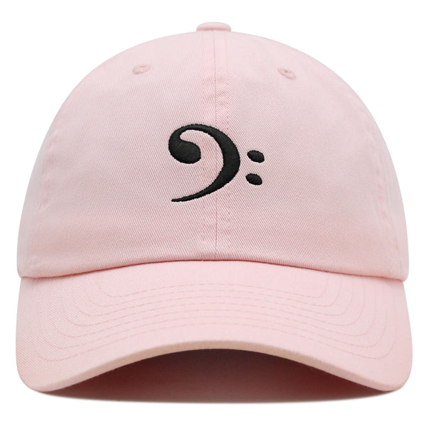 Bass Clef Premium Dad Hat Embroidered Baseball Cap Music Symbol