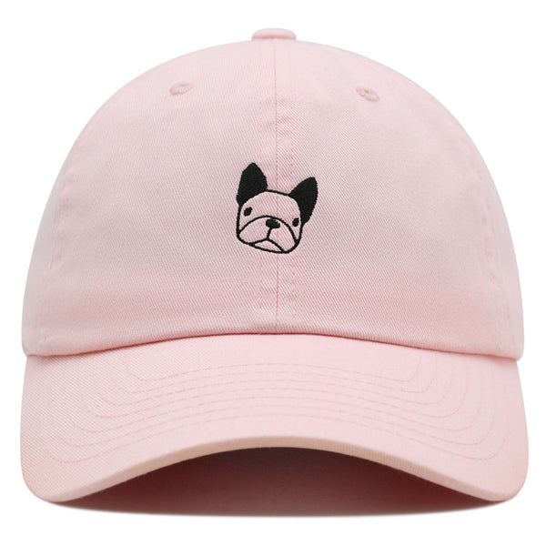 Dog Face Premium Dad Hat Embroidered Baseball Cap Puppy French Bulldog