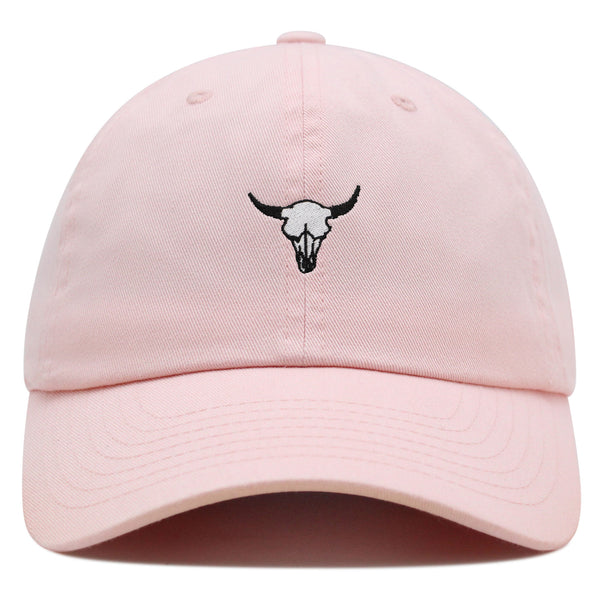 Bull Skull  Premium Dad Hat Embroidered Baseball Cap Cowboy