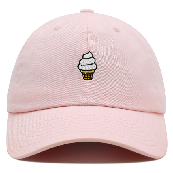 Ice cream Cone Premium Dad Hat Embroidered Baseball Cap Cute