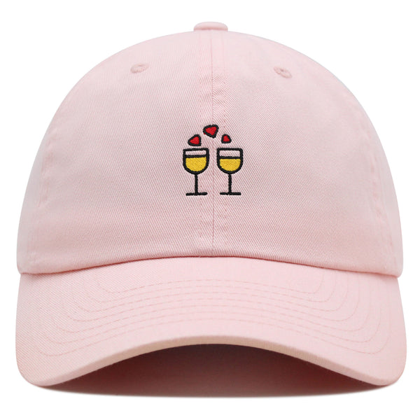 Champagne  Premium Dad Hat Embroidered Baseball Cap Glasses