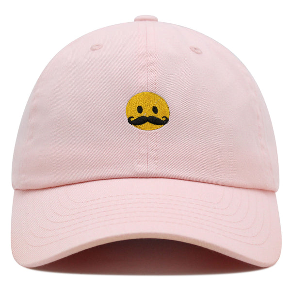 Mustache Emoji Premium Dad Hat Embroidered Baseball Cap Funny