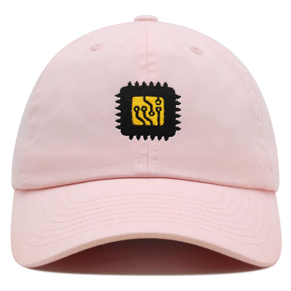 Computer Chip Premium Dad Hat Embroidered Baseball Cap CPU