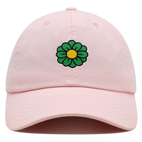 Flower Premium Dad Hat Embroidered Baseball Cap Cute Blue