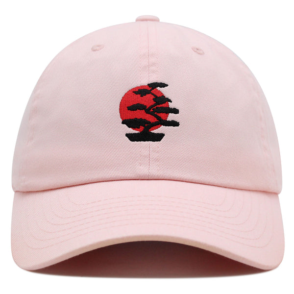 Bonsai Tree Premium Dad Hat Embroidered Baseball Cap Japanese