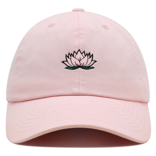 Lotus Flower Premium Dad Hat Embroidered Baseball Cap Pond