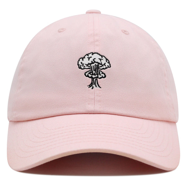 Mushroom Cloud  Explosion Premium Dad Hat Embroidered Baseball Cap Nuclear