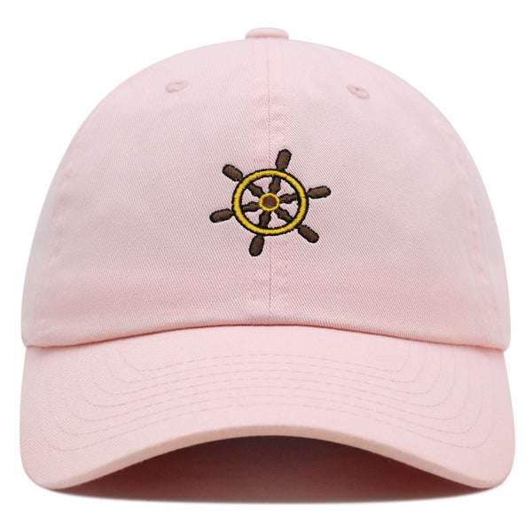 Ship Wheel Premium Dad Hat Embroidered Baseball Cap Boat