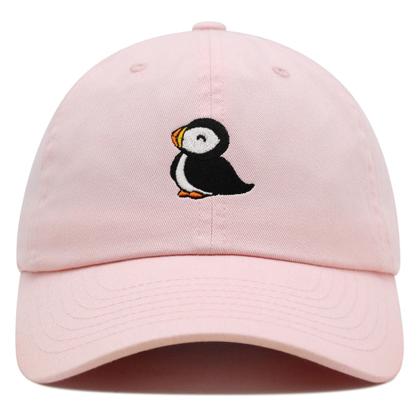 Puffin Premium Dad Hat Embroidered Baseball Cap Cute Bird