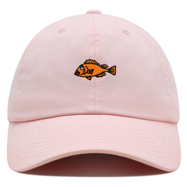 Fishing Premium Dad Hat Embroidered Baseball Cap Rock Fish