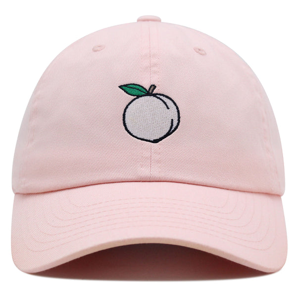 Peach Premium Dad Hat Embroidered Baseball Cap Cobbler Fruit