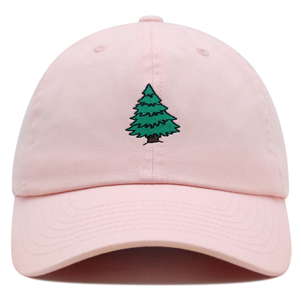 Pine Tree Premium Dad Hat Embroidered Baseball Cap Forest Camping