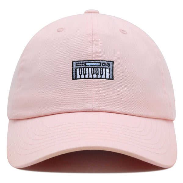 Synthesizer Keyboard Premium Dad Hat Embroidered Baseball Cap Music Instrument