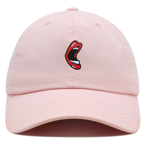 Mouth Premium Dad Hat Embroidered Baseball Cap Screaming Mouth