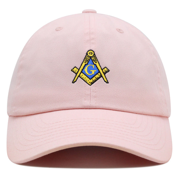 Masonic Symbol Premium Dad Hat Embroidered Cotton Baseball Cap Freemason