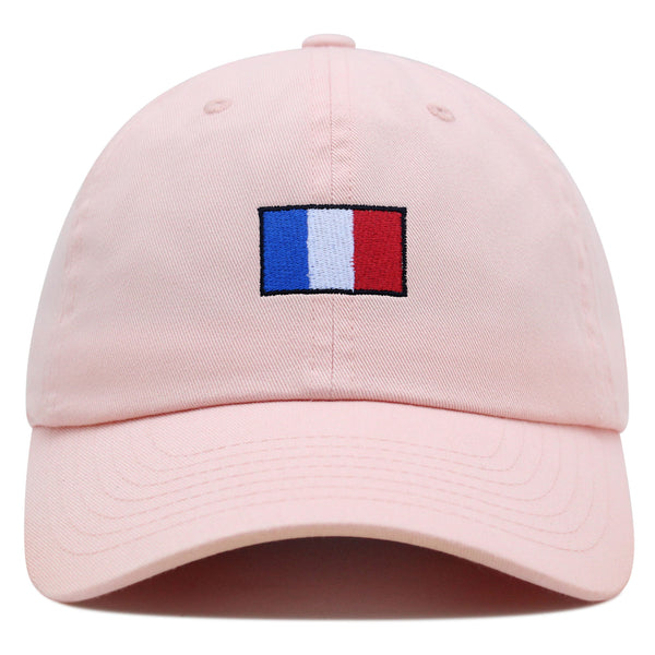 France Flag Premium Dad Hat Embroidered Cotton Baseball Cap Soccer