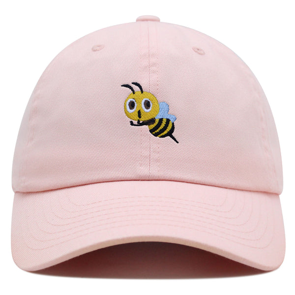Flying Bee Premium Dad Hat Embroidered Cotton Baseball Cap Cute Bee