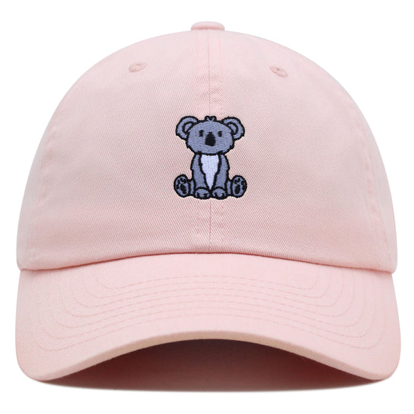 Cute Sitting Koala Premium Dad Hat Embroidered Cotton Baseball Cap Bear Cartoon