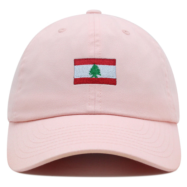 Lebanon Flag Premium Dad Hat Embroidered Cotton Baseball Cap Country Flag Series