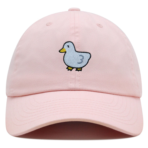 Hand Drawn Duck Premium Dad Hat Embroidered Cotton Baseball Cap