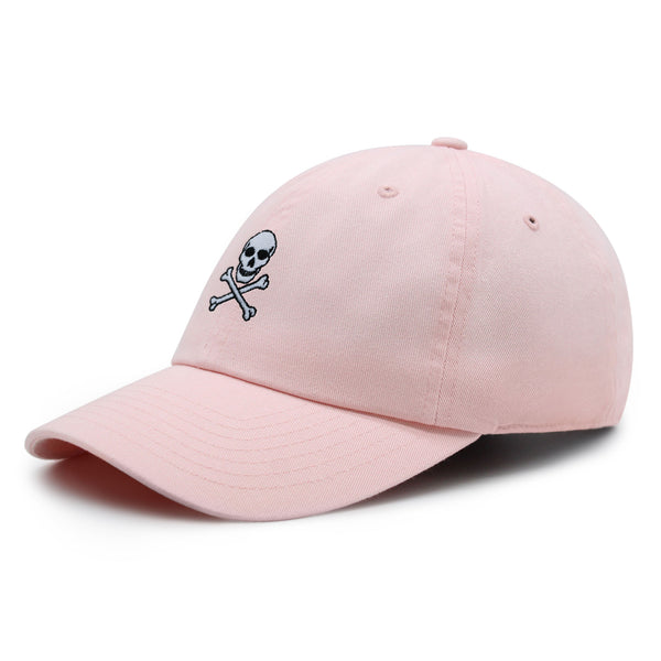 Pirate Skull Premium Dad Hat Embroidered Baseball Cap Scary Grunge