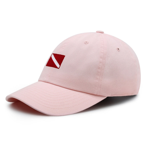 Diving Flag Premium Dad Hat Embroidered Baseball Cap Flag Symbol