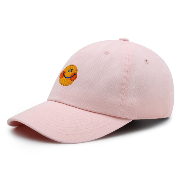 Smile Premium Dad Hat Embroidered Baseball Cap Emoji Smiling Face