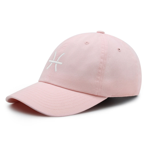 Pisces Premium Dad Hat Embroidered Cotton Baseball Cap Zodiac Symbol