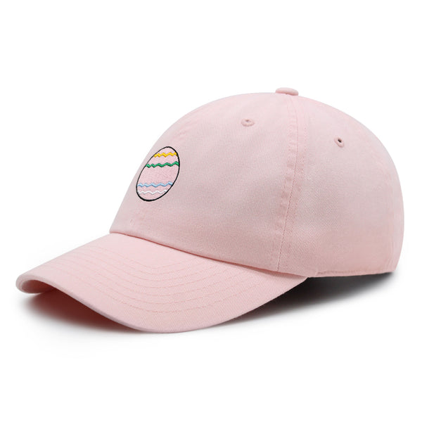 Pink Easter Egg Premium Dad Hat Embroidered Cotton Baseball Cap Holiday
