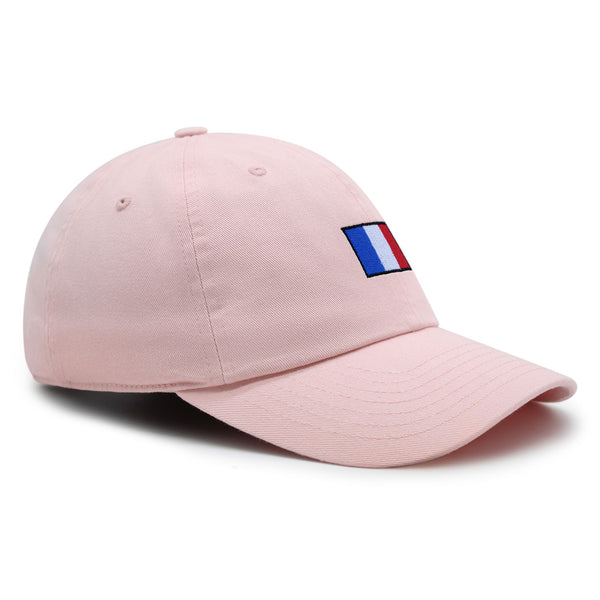 France Flag Premium Dad Hat Embroidered Cotton Baseball Cap Soccer