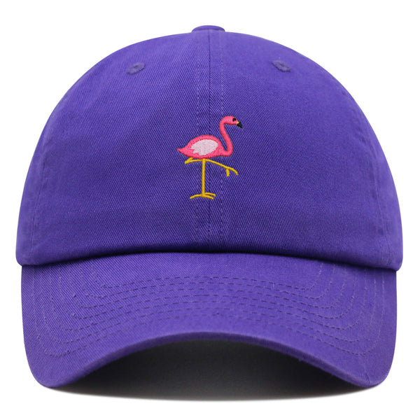 Flamingo Premium Dad Hat Embroidered Baseball Cap Bird Pink