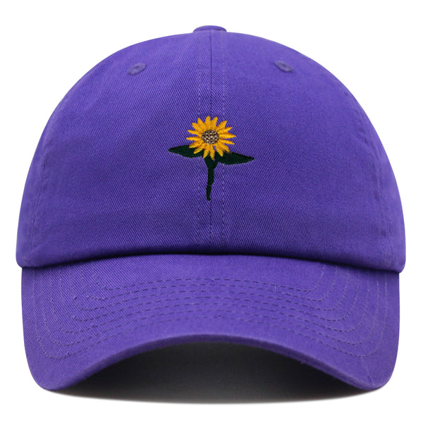 Sun Flower Premium Dad Hat Embroidered Baseball Cap Floral