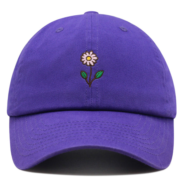 Flower Premium Dad Hat Embroidered Baseball Cap Flower Pink